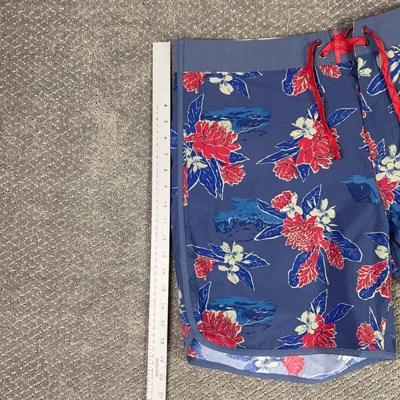 Patagonia Wavefarer Board Shorts Men's 40 Swim Trunks Floral Tropical Drawstring - Picture 10 of 12